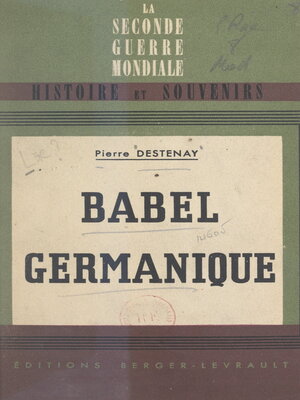 cover image of Babel germanique